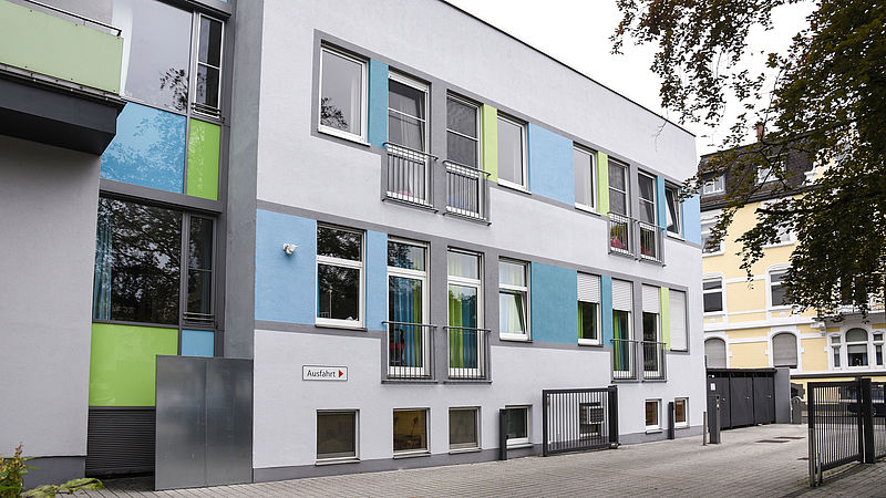 Neue Fassade im Clementine Kinderhospital Frankfurt